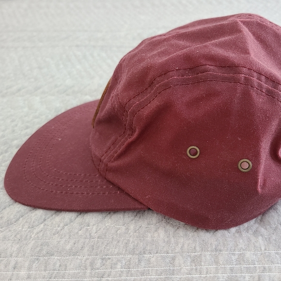 Unisex Sitka 5 panel camp hat - Burgundy - Picture 2 of 5